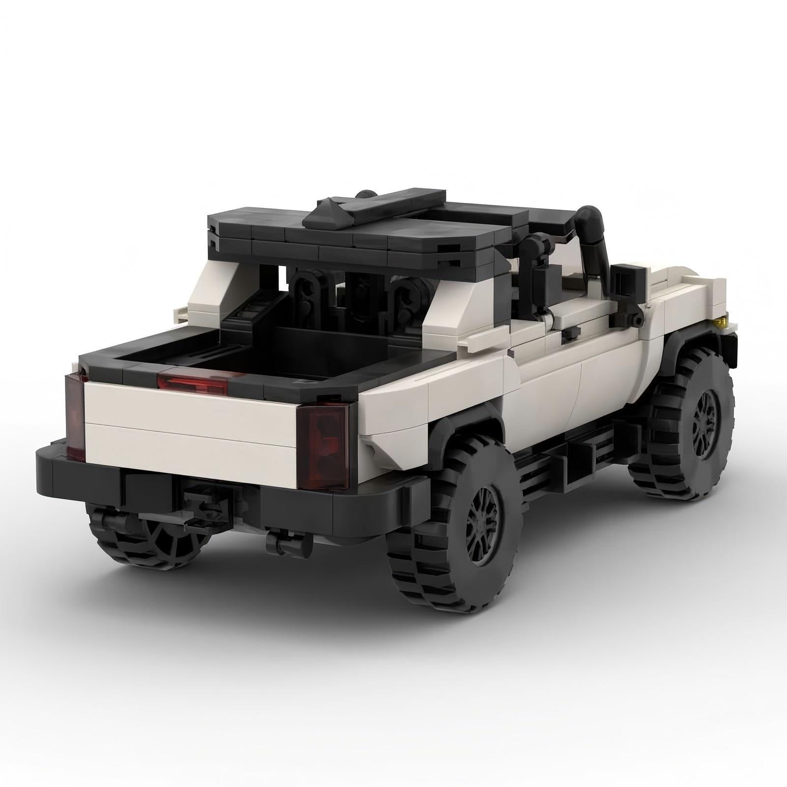 MOC Hummer HEV Building Blocks Model – Military Off-Road SUV Collectible Brick Toy