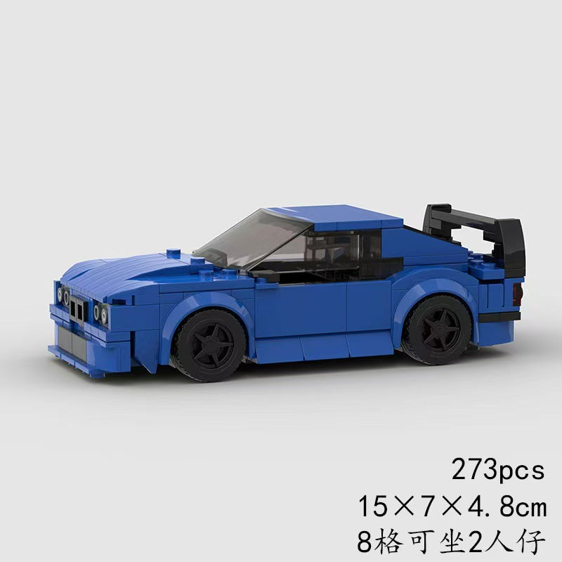BMW E36 MOC-Style Building Block Car Model | Classic Sports Car DIY Construction Toy for Kids & Collectors