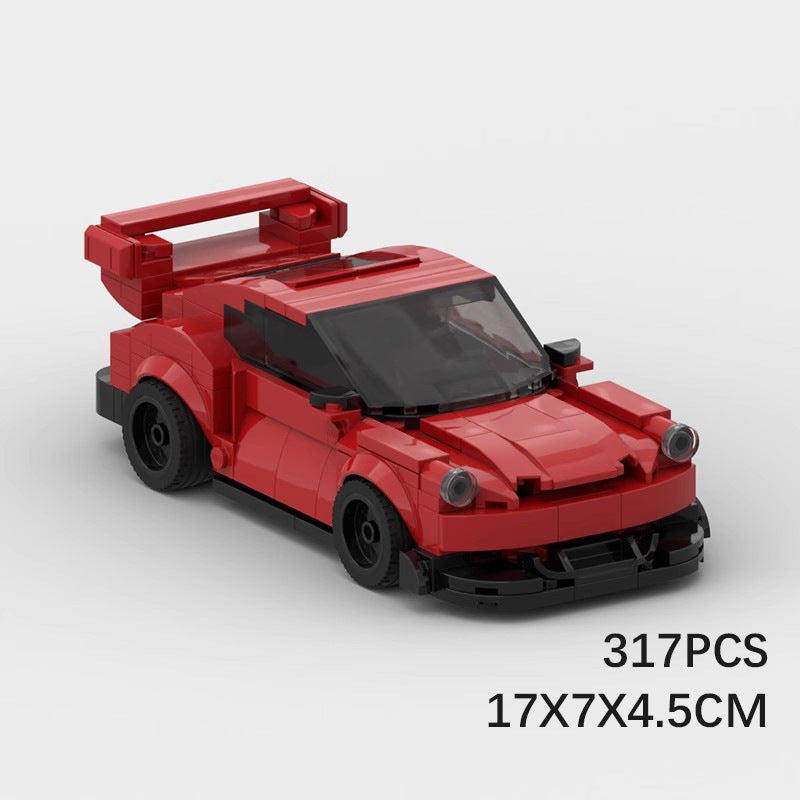 Porsche 911 MOC-Style Building Blocks Racing Car Model Collectible Sports Toy Gift