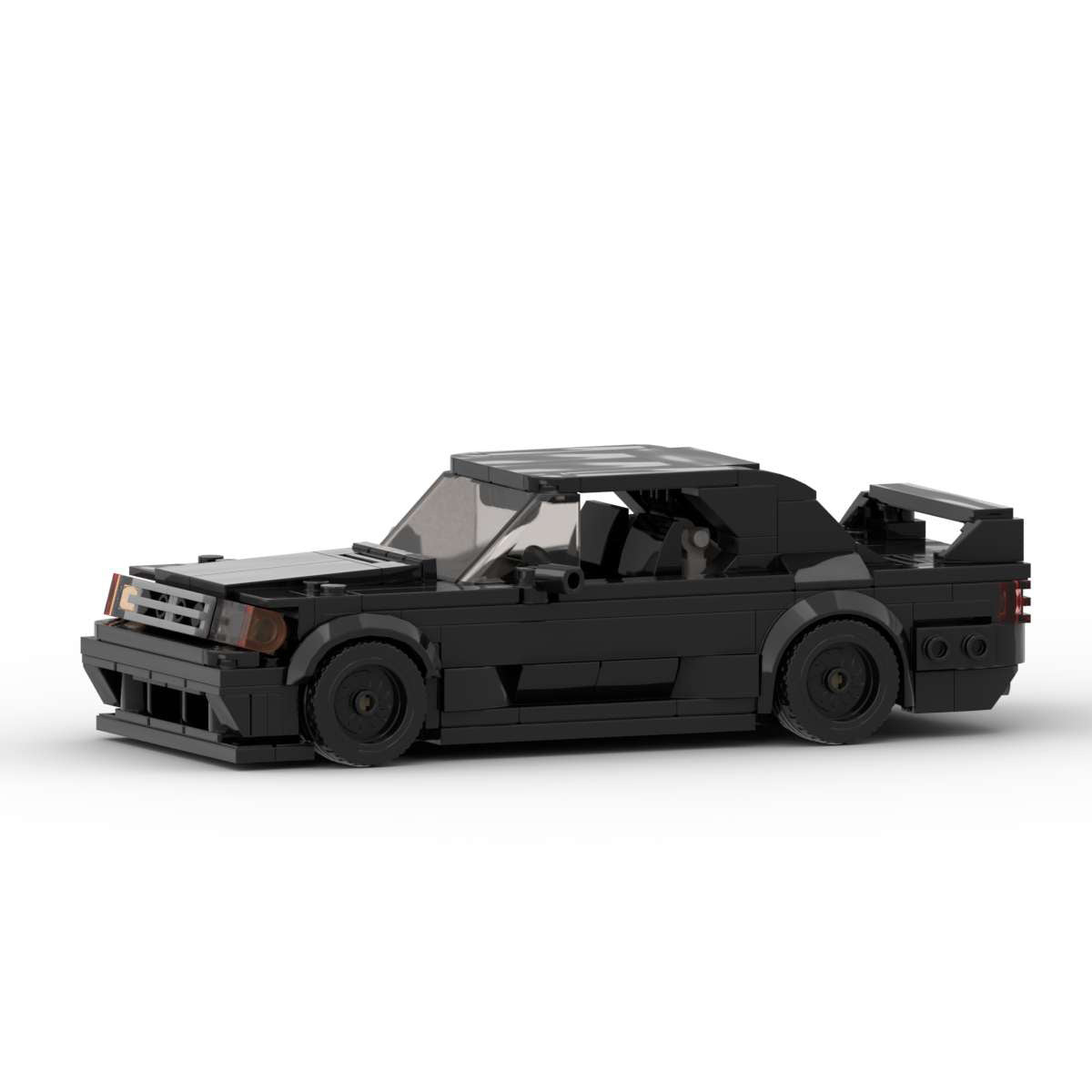 Mercedes Benz 190E MOC Style Building Blocks Classic Racing Car Model Collectible Toy Gift