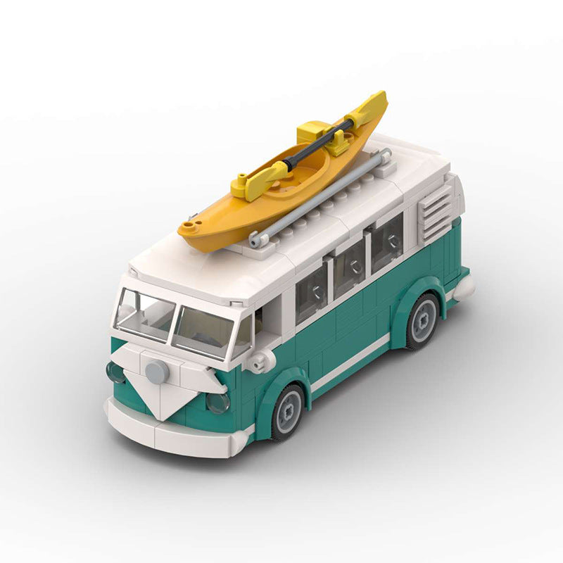 Volkswagen VW T1 Camper Van MOC Style Building Blocks Classic Bus Model Collectible Toy Gift