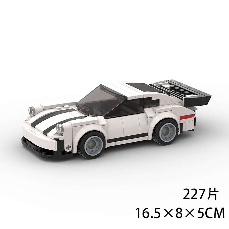 Porsche 911 Turbo MOC-Style Building Blocks Racing Car Model Collectible Sports Toy Gift