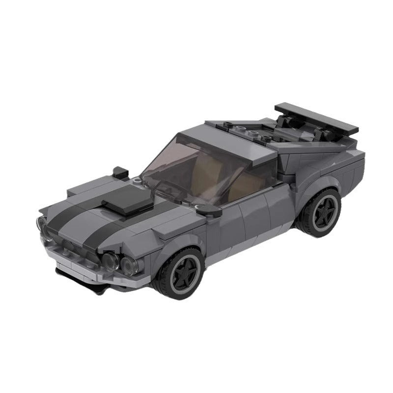 MOC Ford Mustang Classic Retro Muscle Car Building Blocks – Vintage Brick Model Toy for Collectors & Kids