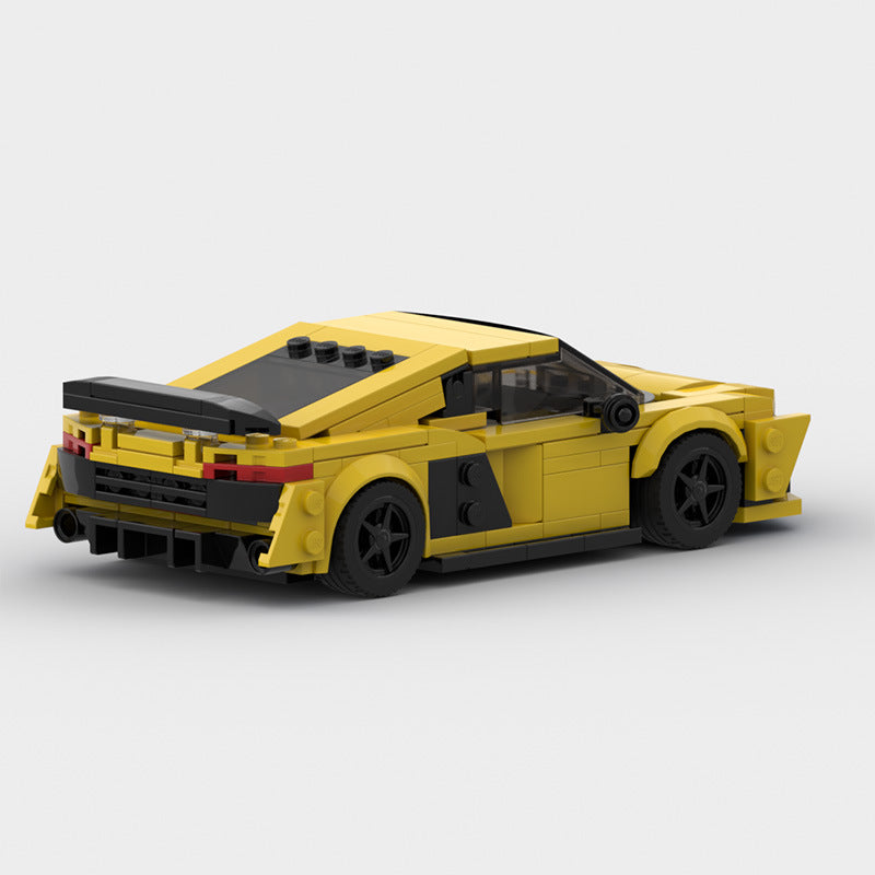 Audi R8 MOC Compatible Building Block Car Model – Sports Car Brick Kit for Collectors & Kids