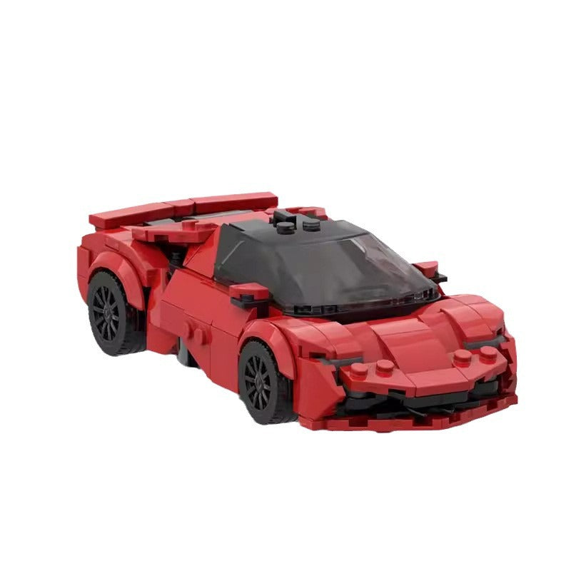 Ferrari SF90 Stradale MOC Style Supercar Building Blocks Model Collectible Toy Gift