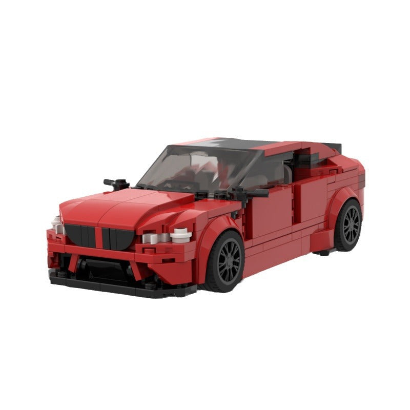 BMW M5 Police Car MOC-Style Building Block Set | DIY Sports Car Construction Model for Kids & Collectors