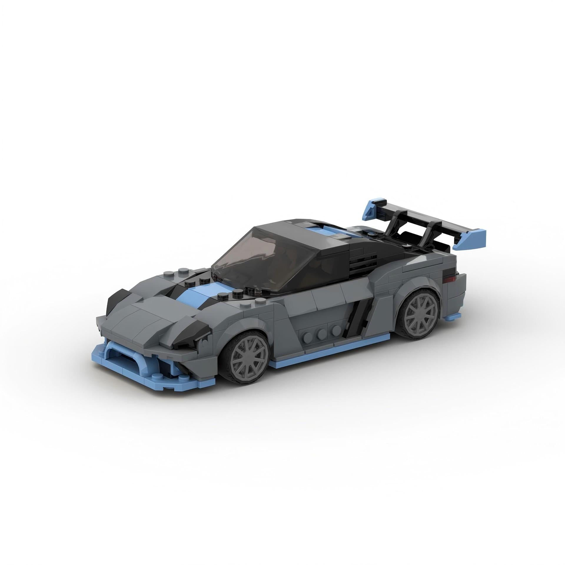 Porsche 718 GT4 RS MOC-Style Building Blocks Racing Car Model Collectible Sports Toy Gift