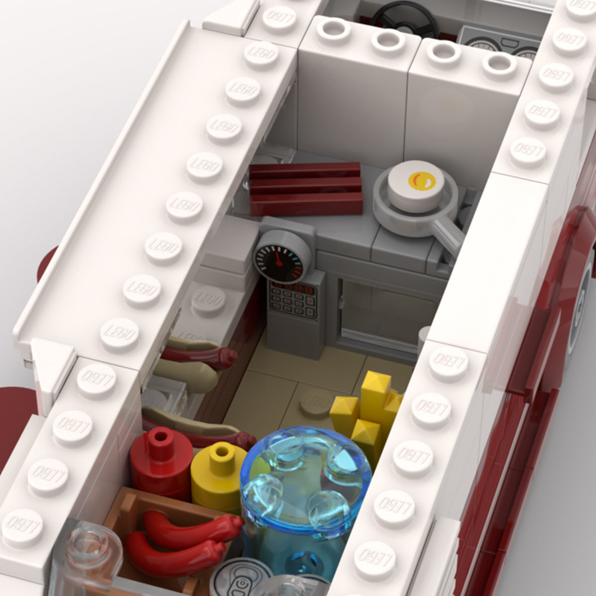 Volkswagen VW T1 Camper Van MOC Style Building Blocks Classic Bus Model Collectible Toy Gift