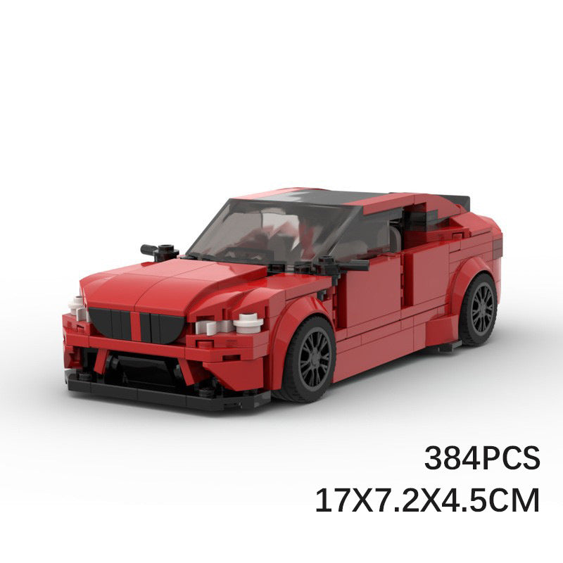 BMW M5 Police Car MOC-Style Building Block Set | DIY Sports Car Construction Model for Kids & Collectors