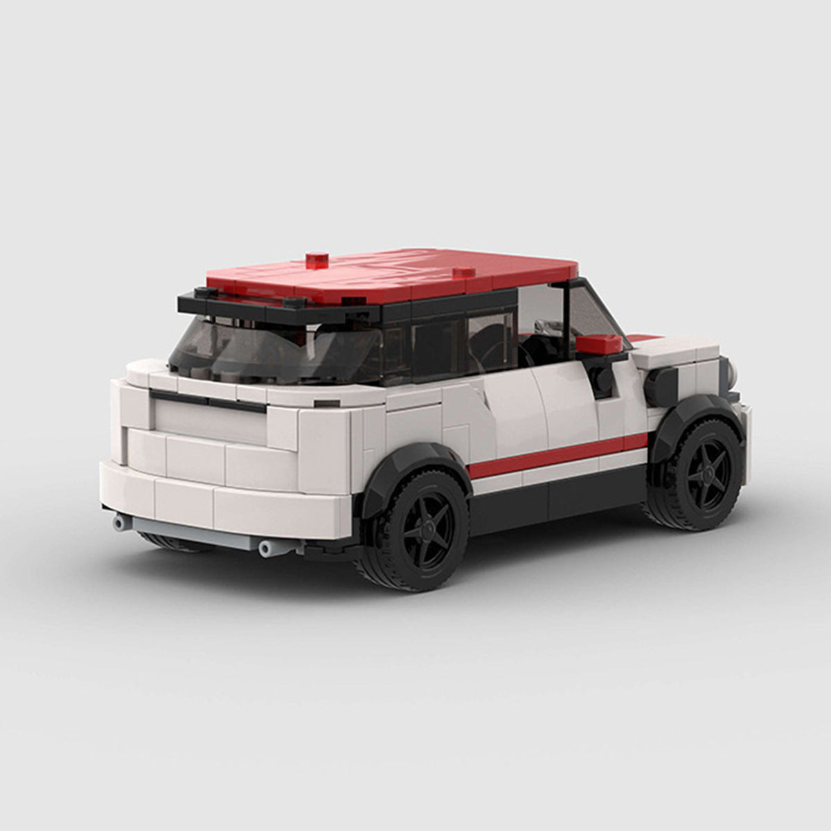 MOC Mini Cooper Building Block Car Model – Classic British Racing Style Collectible Brick Toy