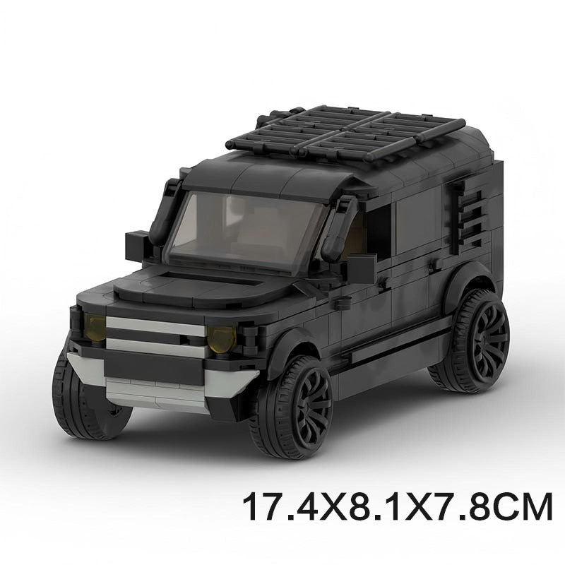 MOC Land Rover Defender Building Block Model – Classic 4x4 Off-Road SUV Brick Car Toy for Collectors & Kids
