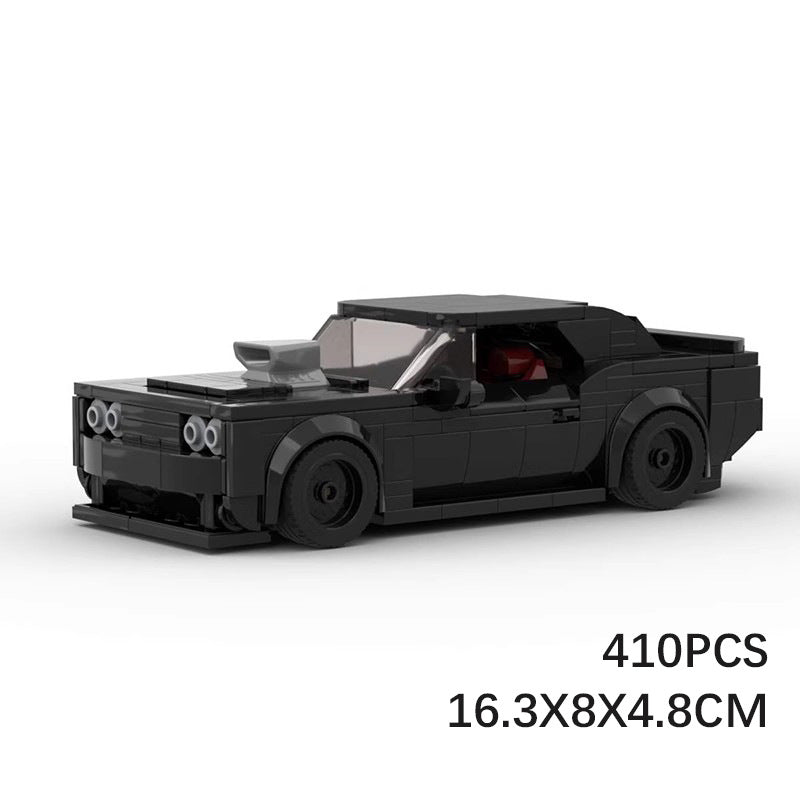 Dodge Challenger Dom MOC Style Building Blocks Muscle Car Model Collectible Fast Furious Toy Gift