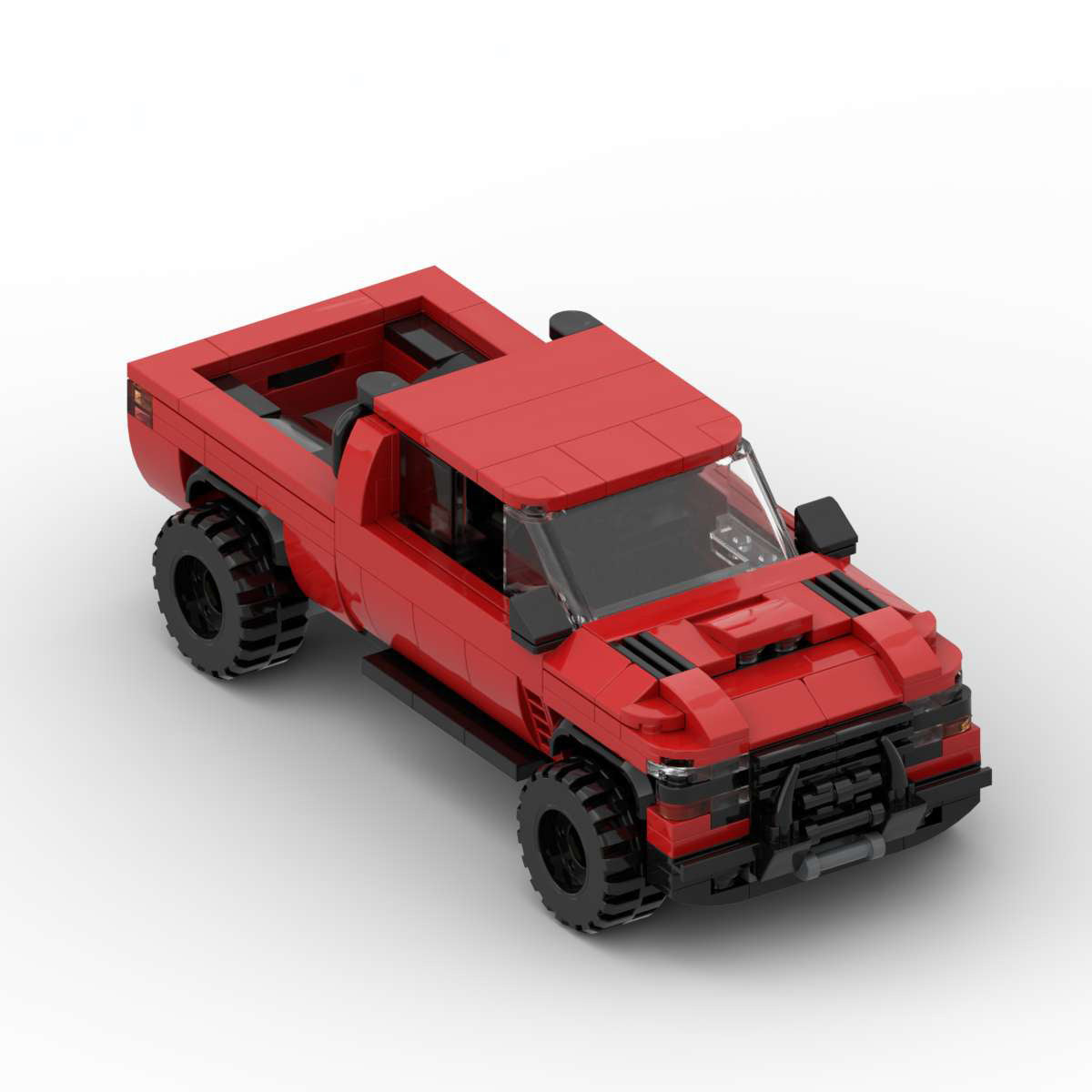 Dodge Ram 1500 TRX MOC Style Building Blocks Pickup Truck Model Off Road Collectible Toy Gift