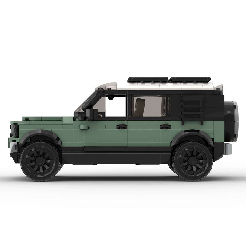 MOC Land Rover Defender Building Block Model – Classic 4x4 Off-Road SUV Brick Car Toy for Collectors & Kids