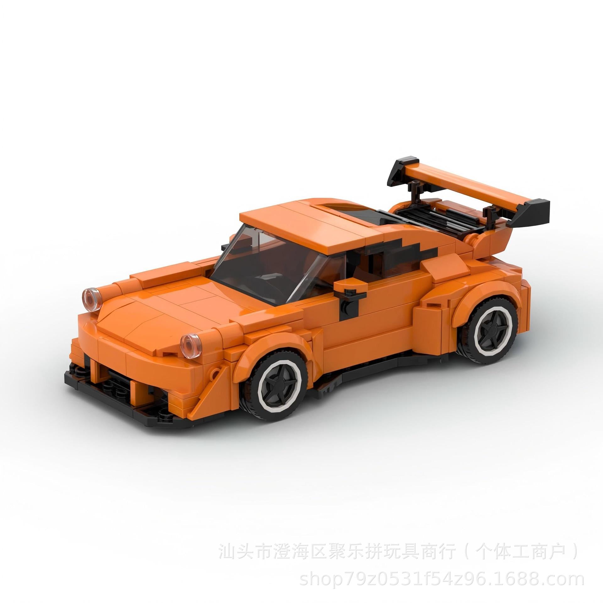 Porsche 911 MOC-Style Building Blocks Racing Car Model Collectible Sports Toy Gift