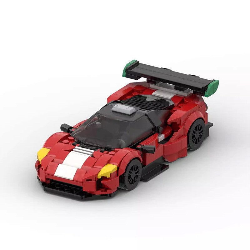 Ferrari 488 GT3 MOC Style Building Blocks Racing Supercar Model Collectible Toy Gift