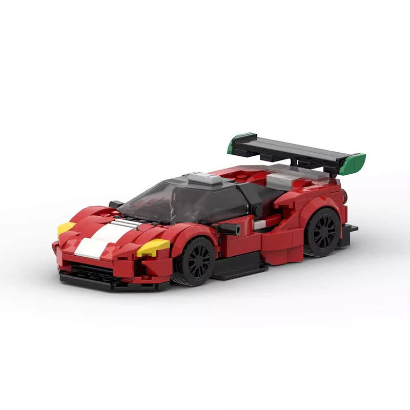 Ferrari 488 GT3 MOC Style Building Blocks Racing Supercar Model Collectible Toy Gift