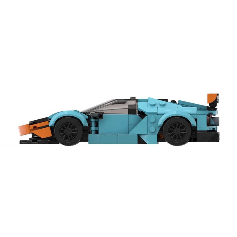 Ford GT40 MOC Style Racing Car Building Blocks Classic Supercar Model Collectible Toy