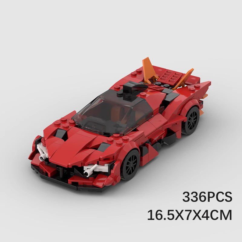MOC Apollo EVO Supercar Building Block Model – 336PCS Collectible Brick Toy (16.5x7x4cm)