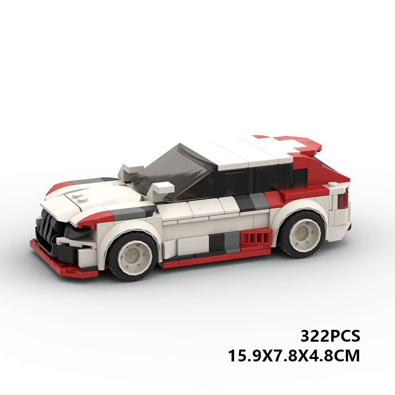 Audi RS6 MOC-Style Building Block Set | DIY Sports Car Model Kit for Kids & Adults