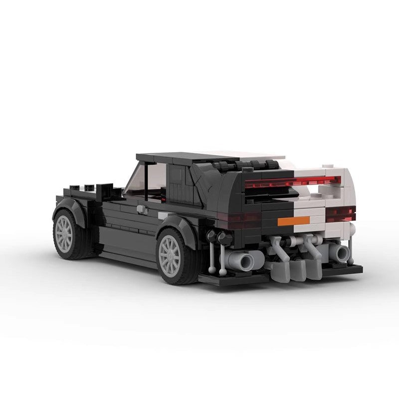 Mercedes Benz 190E MOC Style Building Blocks Classic Racing Car Model Collectible Toy Gift