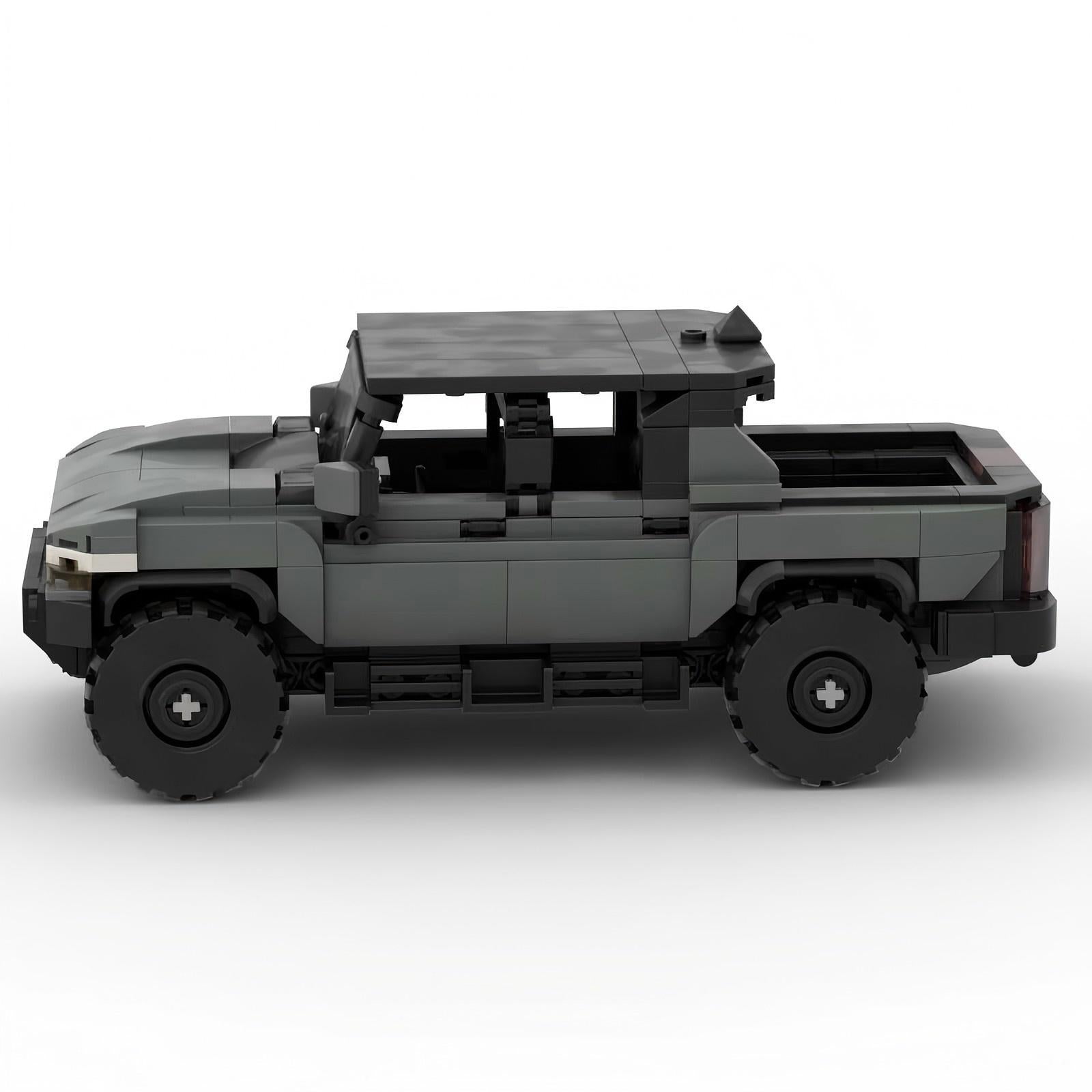 MOC Hummer HEV Building Blocks Model – Military Off-Road SUV Collectible Brick Toy