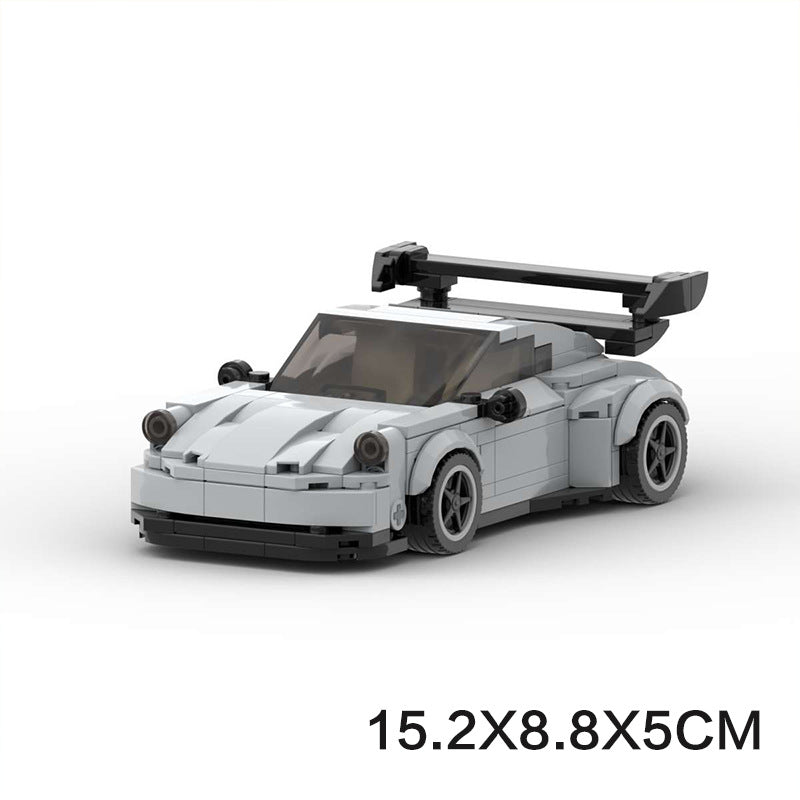 Porsche 911 MOC-Style Building Blocks Racing Car Model Collectible Sports Toy Gift