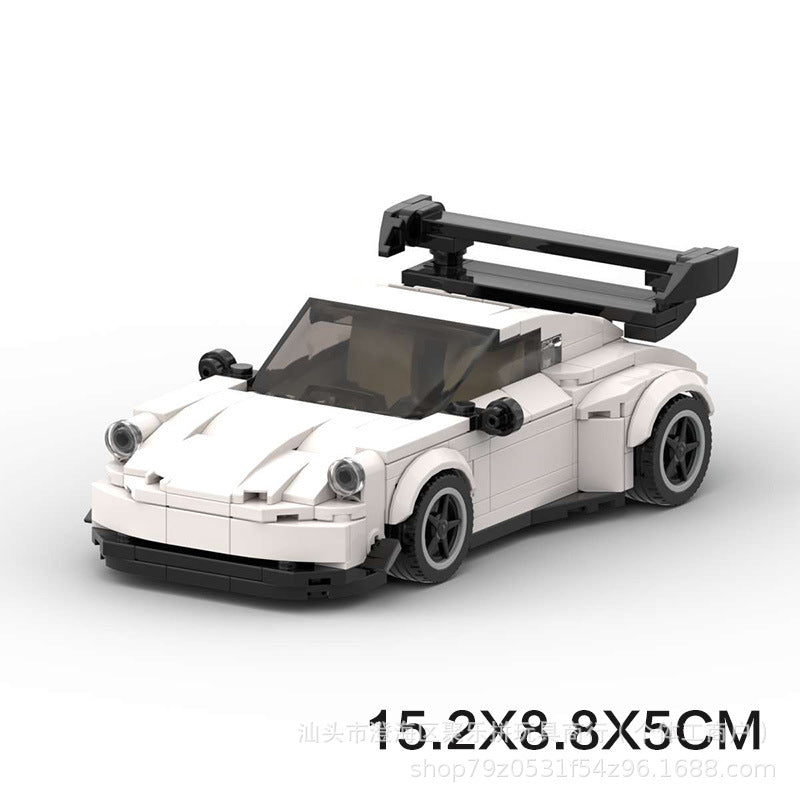 Porsche 911 MOC-Style Building Blocks Racing Car Model Collectible Sports Toy Gift
