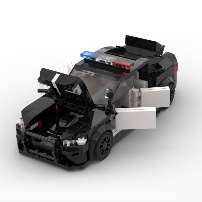 BMW M5 Police Car MOC-Style Building Block Set | DIY Sports Car Construction Model for Kids & Collectors