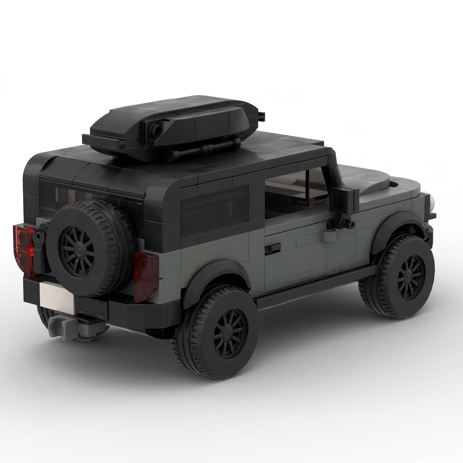 MOC Ford Bronco Off-Road SUV Building Blocks – Classic 4x4 Brick Model Toy for Collectors & Kids