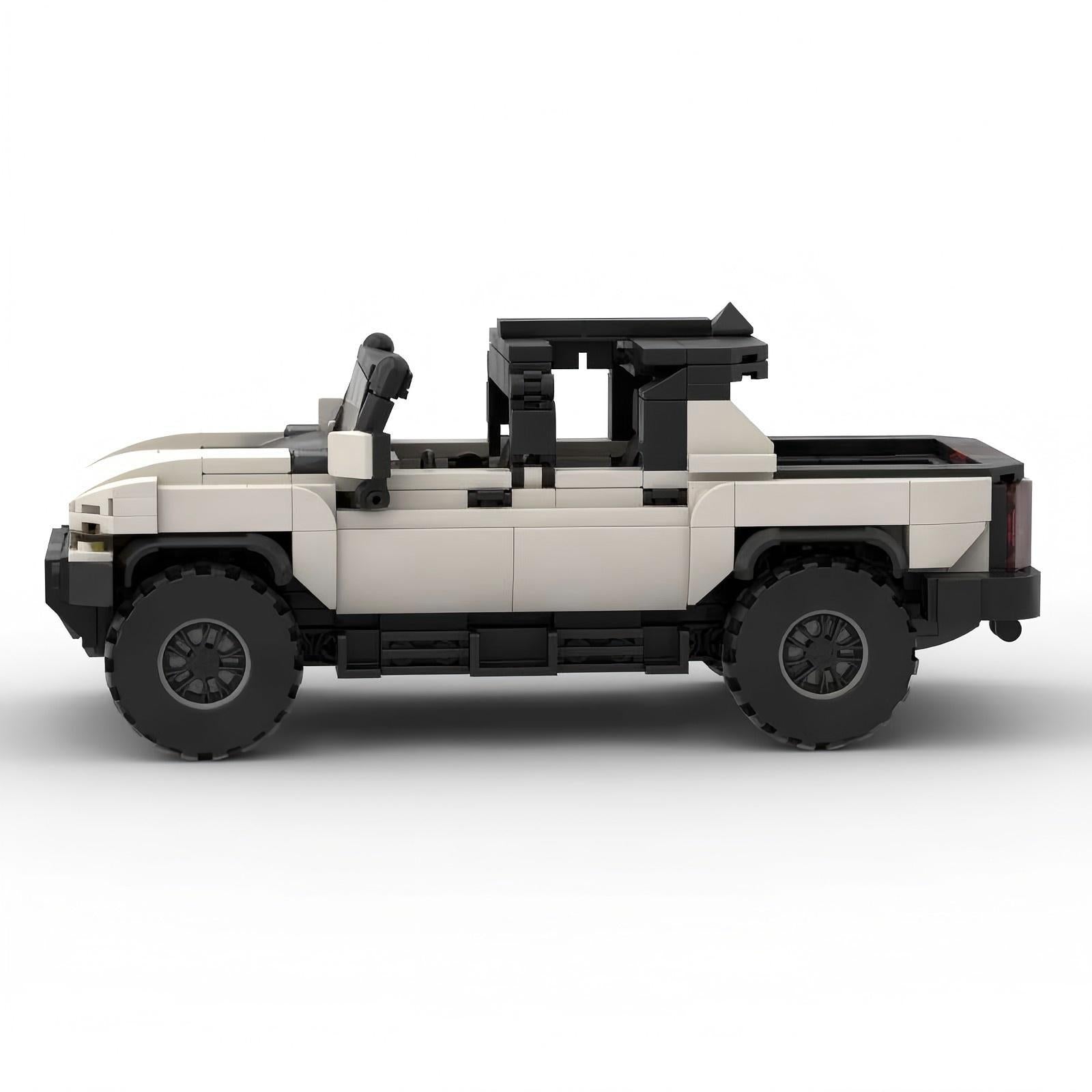 MOC Hummer HEV Building Blocks Model – Military Off-Road SUV Collectible Brick Toy