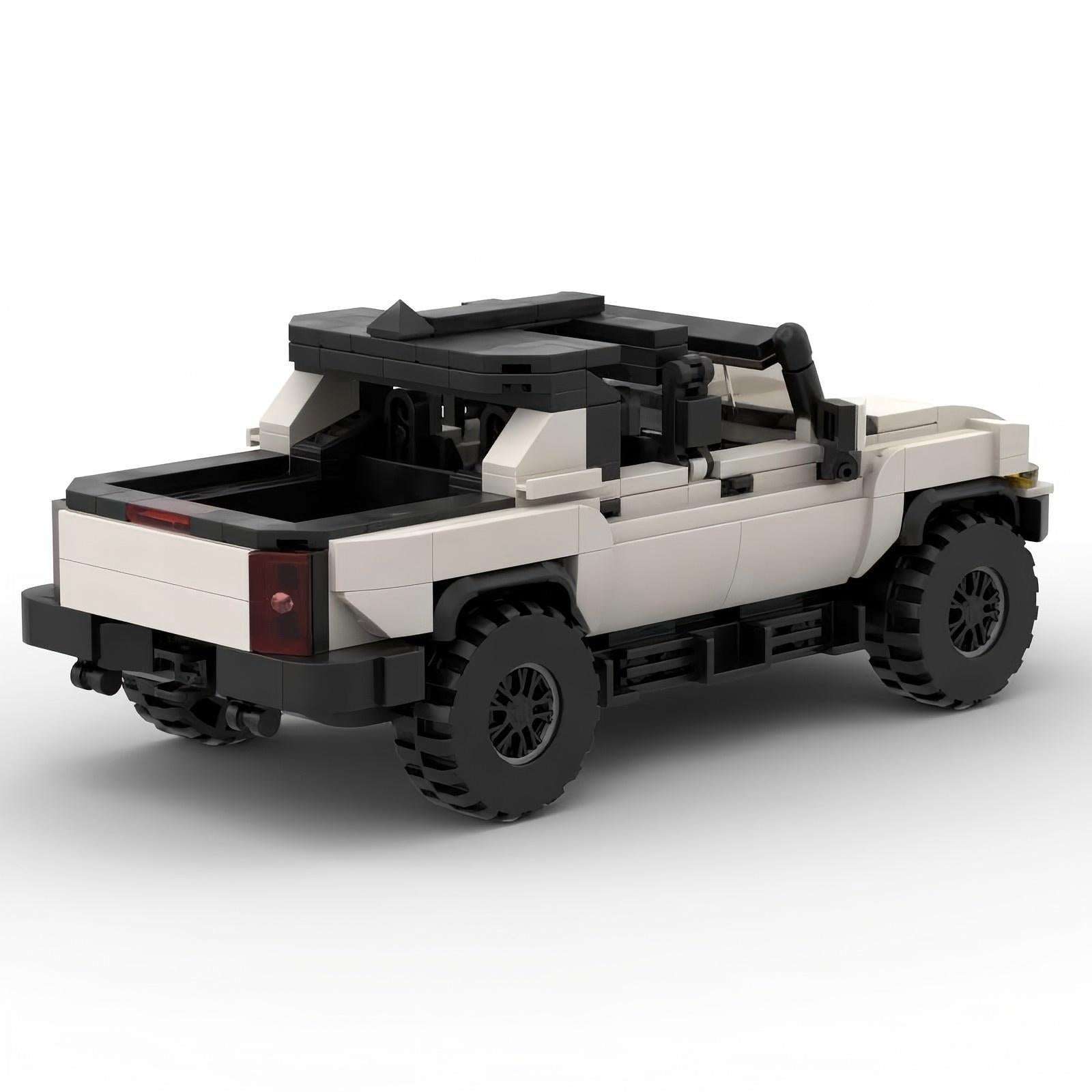 MOC Hummer HEV Building Blocks Model – Military Off-Road SUV Collectible Brick Toy