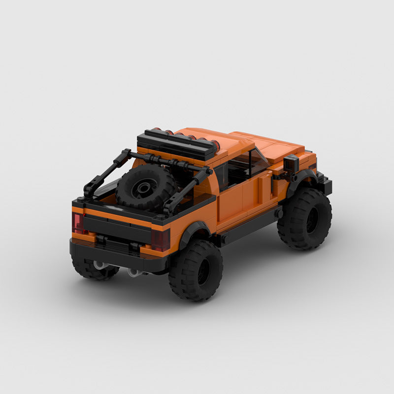 MOC Ford F150 Raptor Pickup Truck Building Blocks Model – Off-Road Brick Toy Car Kit for Collectors & Kids