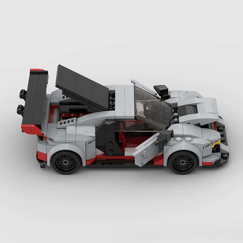 Audi R8 GT3 MOC Compatible Racing Car Building Block Model – Supercar Brick Kit for Collectors & Kids