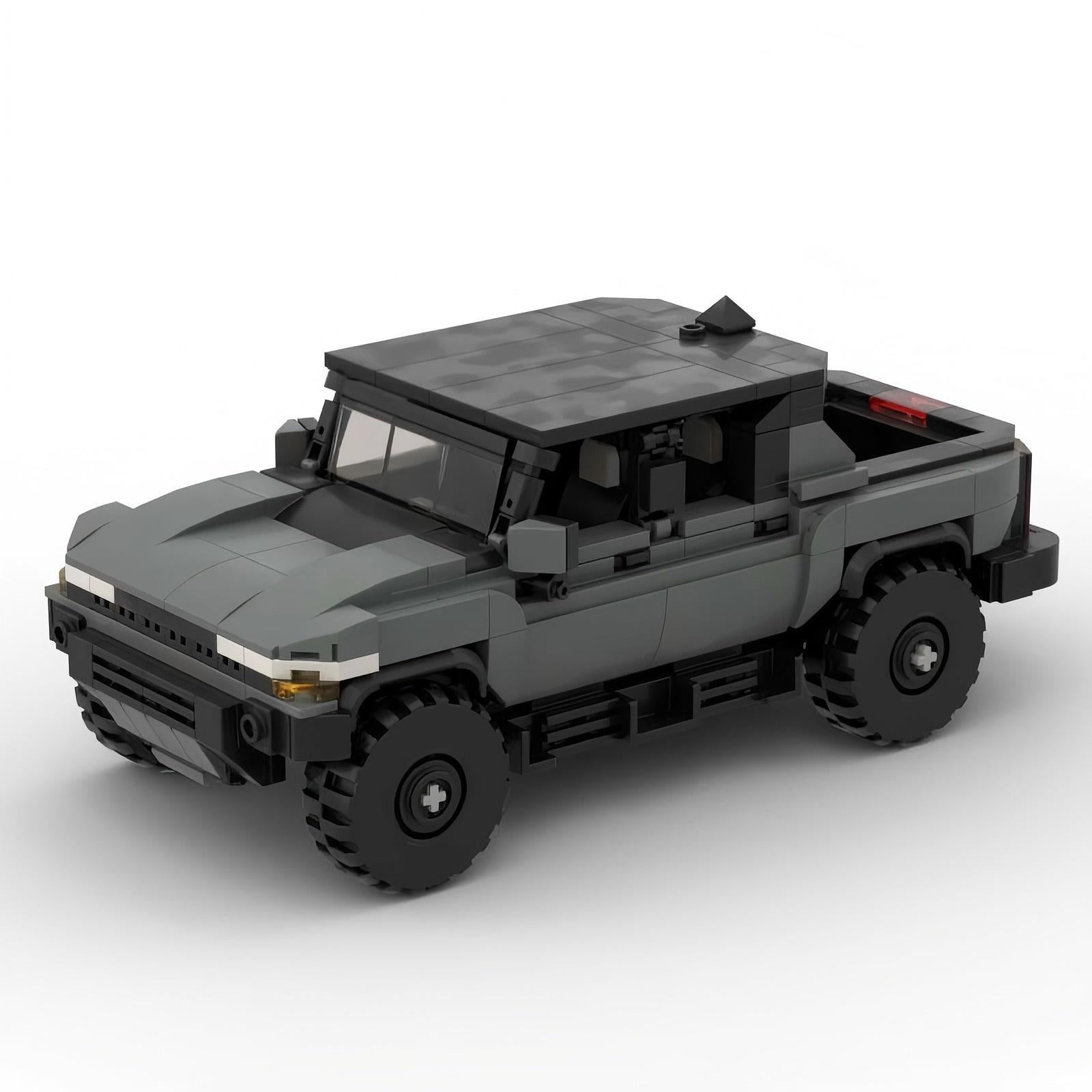 MOC Hummer HEV Building Blocks Model – Military Off-Road SUV Collectible Brick Toy
