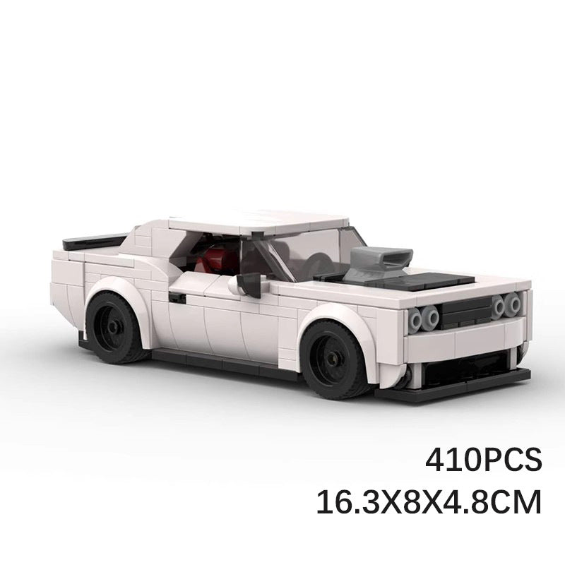 Dodge Challenger Dom MOC Style Building Blocks Muscle Car Model Collectible Fast Furious Toy Gift