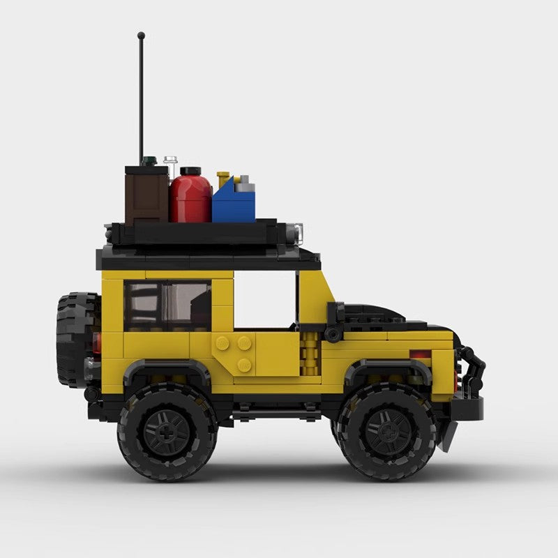MOC Land Rover Defender Adventure Edition Building Block Model – Off-Road Travel 4x4 SUV Brick Car Toy for Collectors & Kids