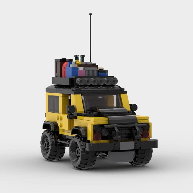MOC Land Rover Defender Adventure Edition Building Block Model – Off-Road Travel 4x4 SUV Brick Car Toy for Collectors & Kids