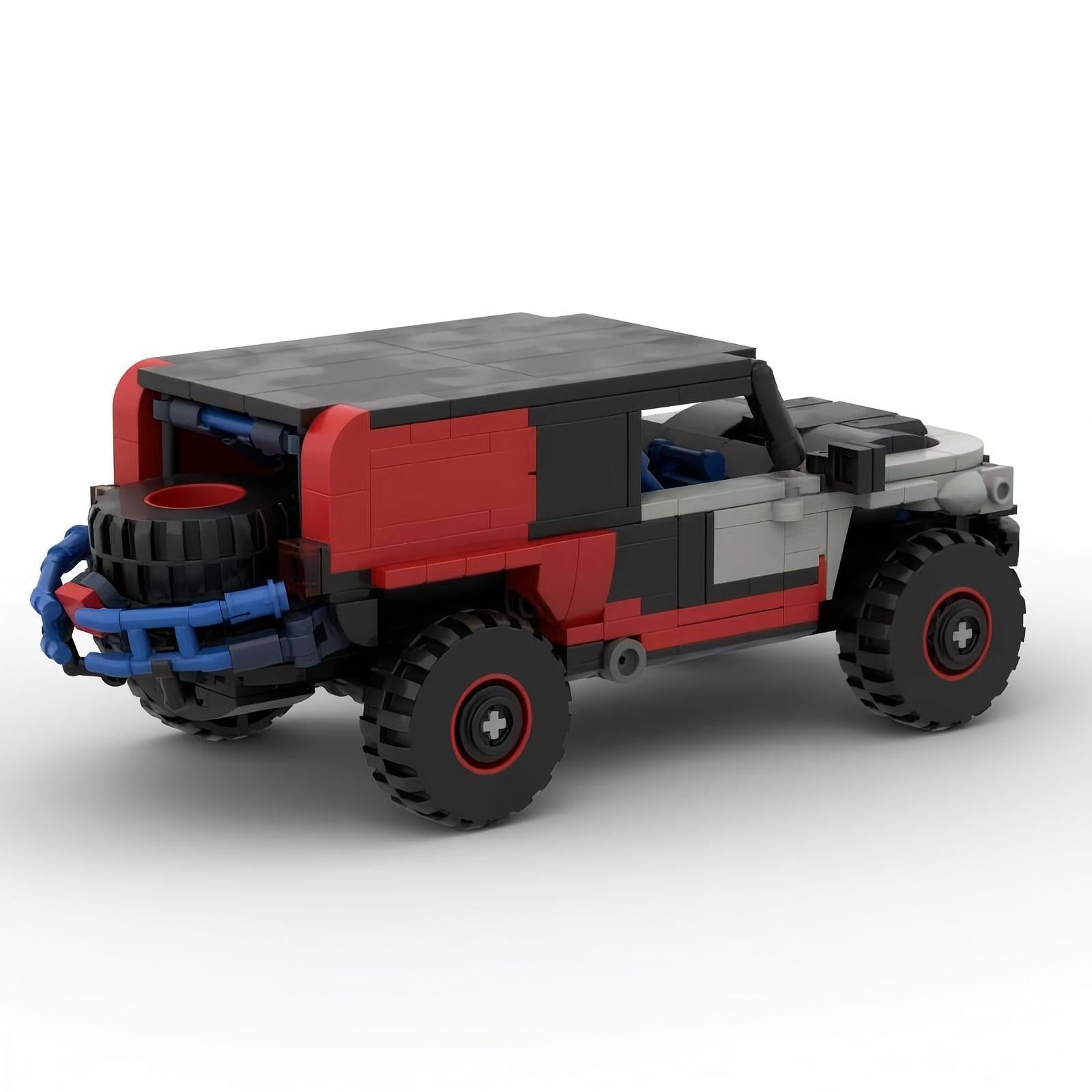 MOC Ford Bronco Off-Road SUV Building Blocks – Classic 4x4 Brick Model Toy for Collectors & Kids