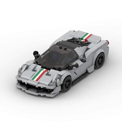 Ferrari 488 Pista MOC Style Supercar Building Blocks Model Collectible Toy Gift