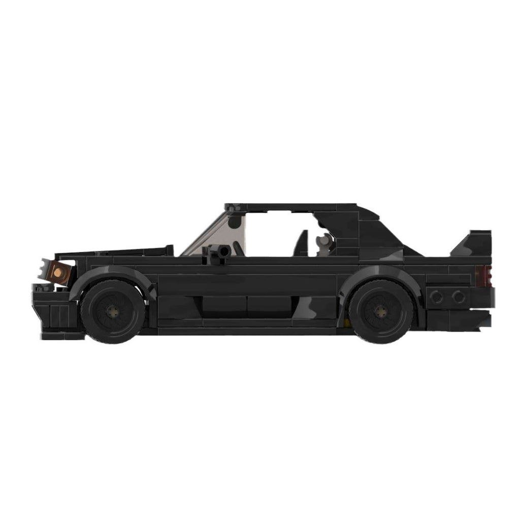 Mercedes Benz 190E MOC Style Building Blocks Classic Racing Car Model Collectible Toy Gift