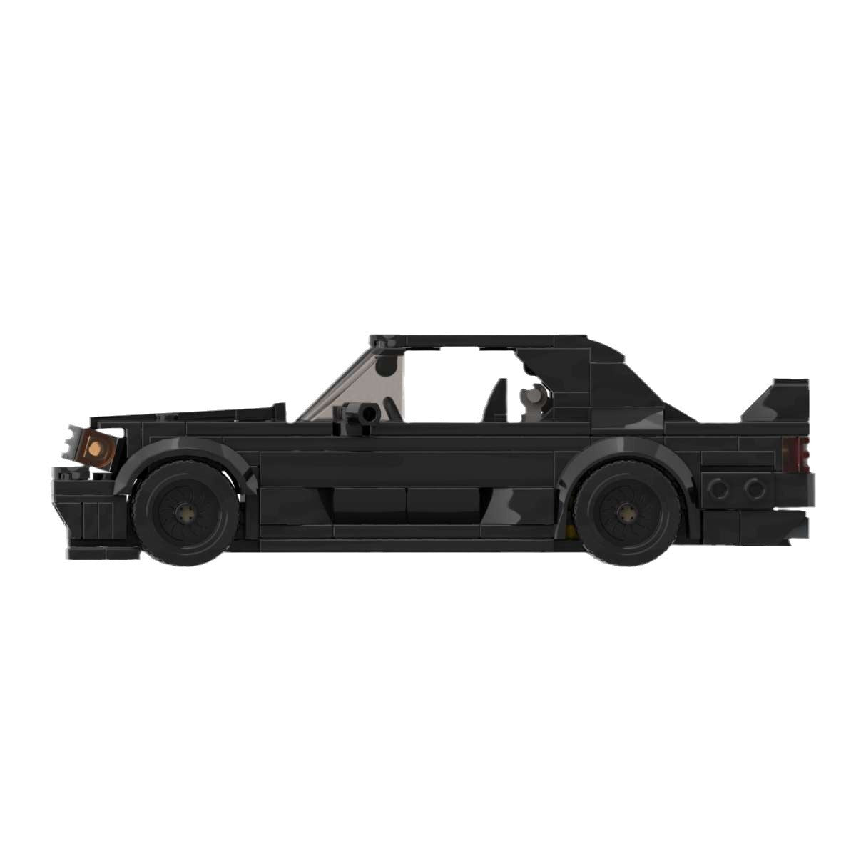 Mercedes Benz 190E MOC Style Building Blocks Classic Racing Car Model Collectible Toy Gift