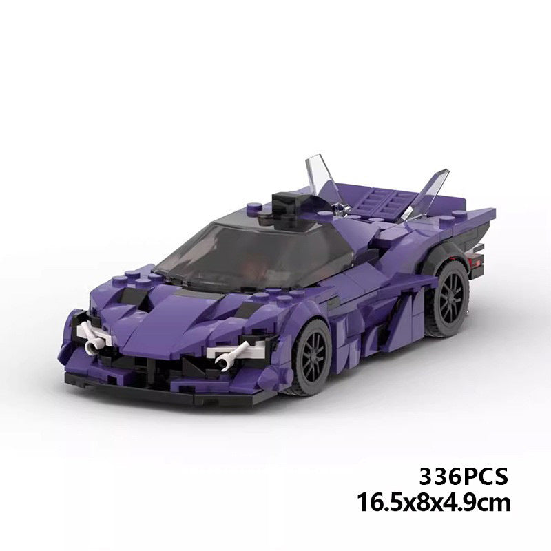 MOC Apollo EVO Supercar Building Block Model – 336PCS Collectible Brick Toy (16.5x7x4cm)