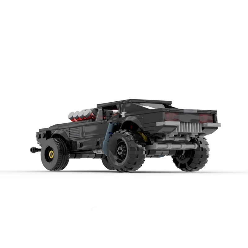 Dodge Challenger Cyberpunk MOC Style Building Blocks Muscle Car Model Collectible Toy Gift