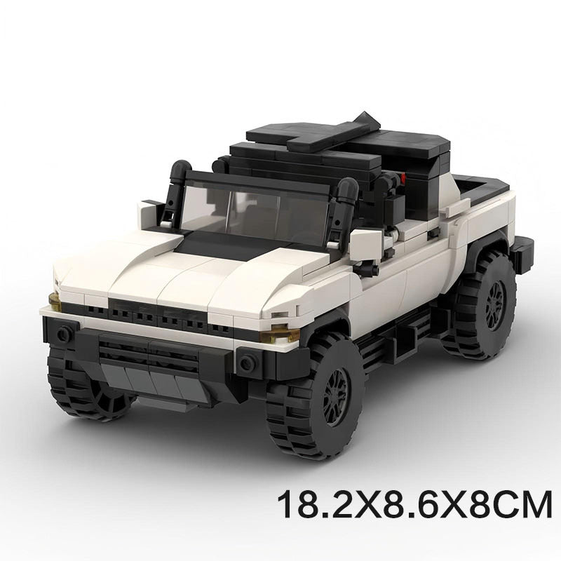 MOC Hummer HEV Building Blocks Model – Military Off-Road SUV Collectible Brick Toy