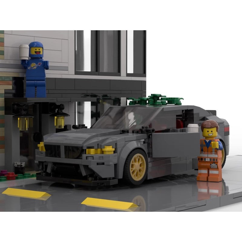 BMW M5 Police Car MOC-Style Building Block Set | DIY Sports Car Construction Model for Kids & Collectors
