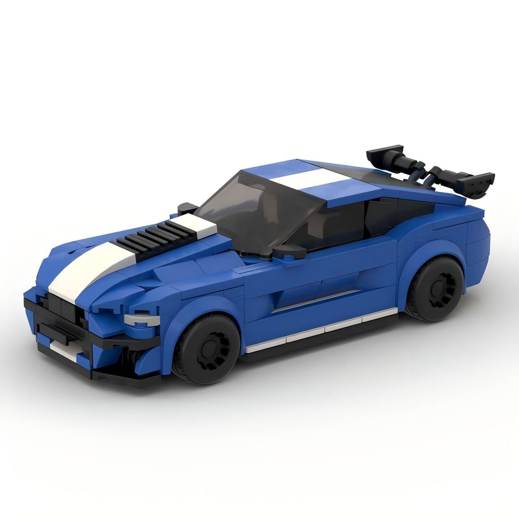 MOC Ford Mustang Shelby GT500 Building Blocks – Classic Sports Car Brick Model Toy for Collectors