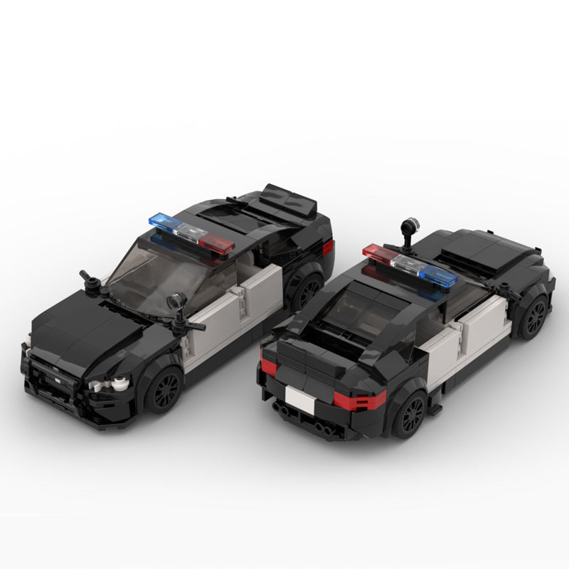BMW M5 Police Car MOC-Style Building Block Set | DIY Sports Car Construction Model for Kids & Collectors