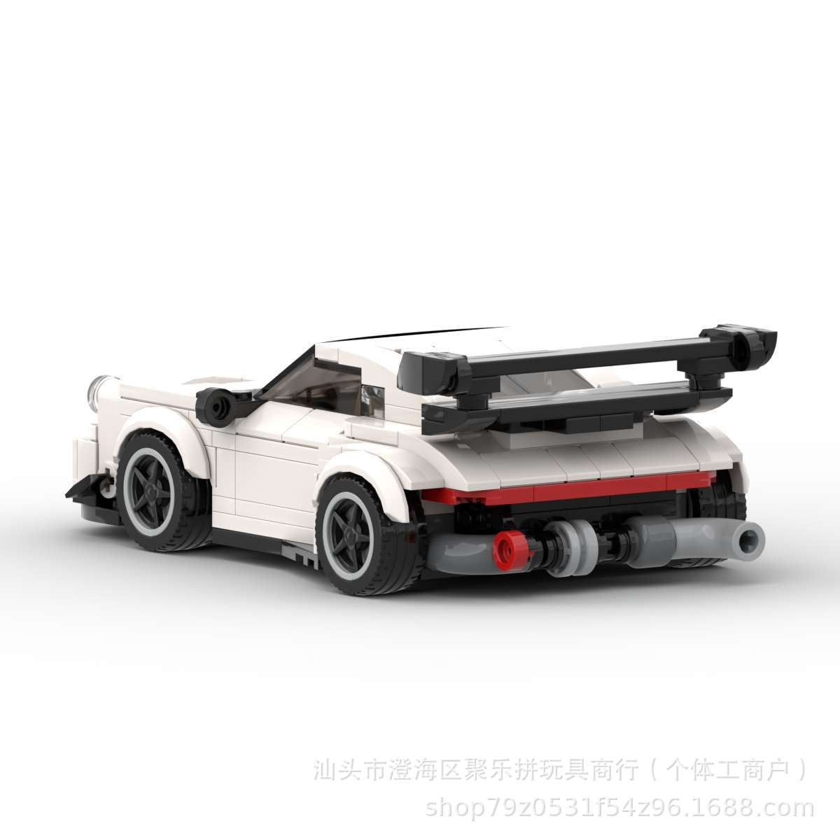 Porsche 911 MOC-Style Building Blocks Racing Car Model Collectible Sports Toy Gift