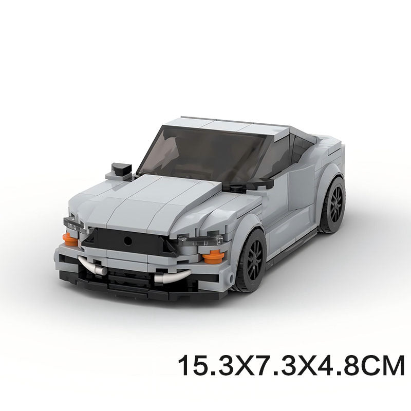 MOC Ford Mustang Building Blocks – Classic Muscle Car Brick Model Toy for Collectors & Enthusiasts